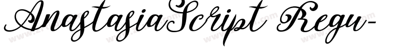 AnastasiaScript Regu字体转换